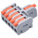 Skrueløs samlemuffe, 1-5 poler, 250V, 32A