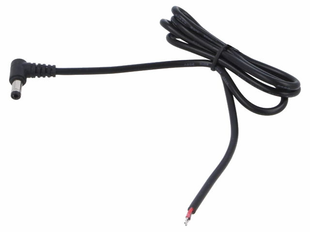 DC kabel - 5,5x2,5mm DC han til løs ende (0,5m)