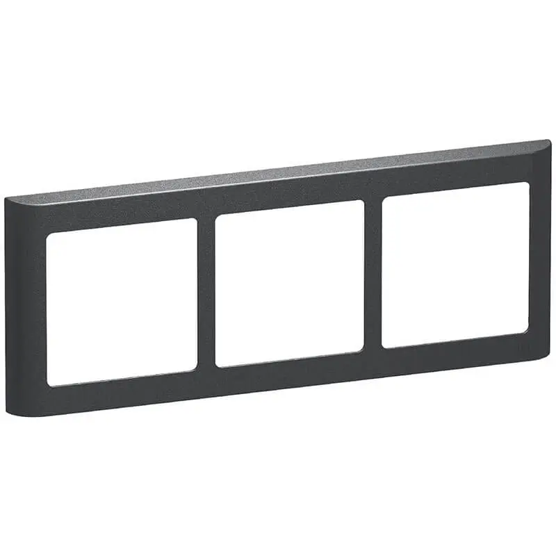 LK Fuga ramme SOFT 63 3x1m vandret - koksgrå