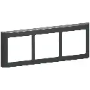 LK Fuga ramme SOFT 63 3x1m vandret - koksgrå