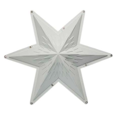 Topstjerne hvid 60CM (to skaller + 4 skruer)