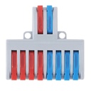 Samlemuffe 2-8, 250V, 32A - Skrueløs, 1 stk.