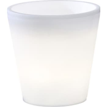 Konstsmide Assisi LED blomsterkrukke lille. højde 28 cm, hvid