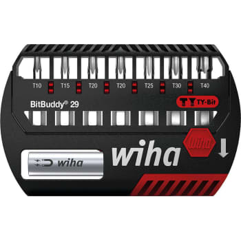 Wiha TY-slagbitsæt 29 mm rød, TORX® 10-40, 8 dele