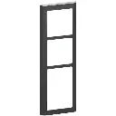 LK Fuga ramme SOFT 63 3½m - koksgrå