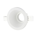 GU10 Gips Lampe - Rund, Hvid
