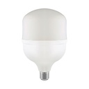 T140 LED Pære 50W E27 - 6500K, med E40 Ring, Plastik - Kraftig og energieffektiv LED-pære til store fatninger