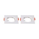 V-Tac Pro GU10 lampe - firkantet, hvid - 3 års producentgaranti