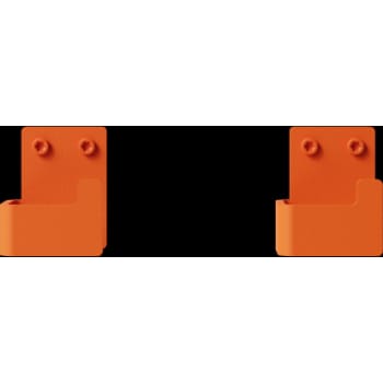 Nichba badeværelseskrog 2 stk. orange pulverlakeret 