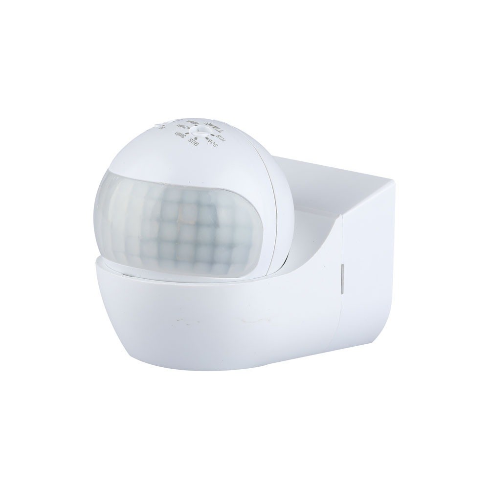 PIR vægsensor med bevægeligt hoved og IP44 beskyttelse - Maks. 400W LED kompatibilitet