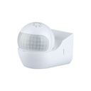 PIR vægsensor med bevægeligt hoved og IP44 beskyttelse - Maks. 400W LED kompatibilitet