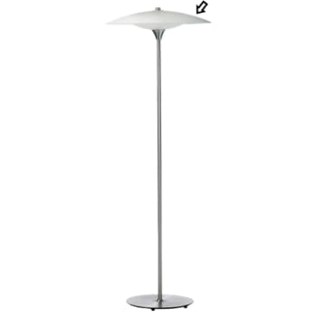 Glas (topglas) til Baroni gulvlampe, Ø46 cm, opal hvid