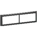 LK Fuga ramme SOFT 63 2x2m vandret - koksgrå