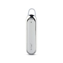 Bluetooth headset med 170mAh batteri og hvid farve