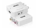 HDMI konverter - Analog AV til HDMI, Hvid