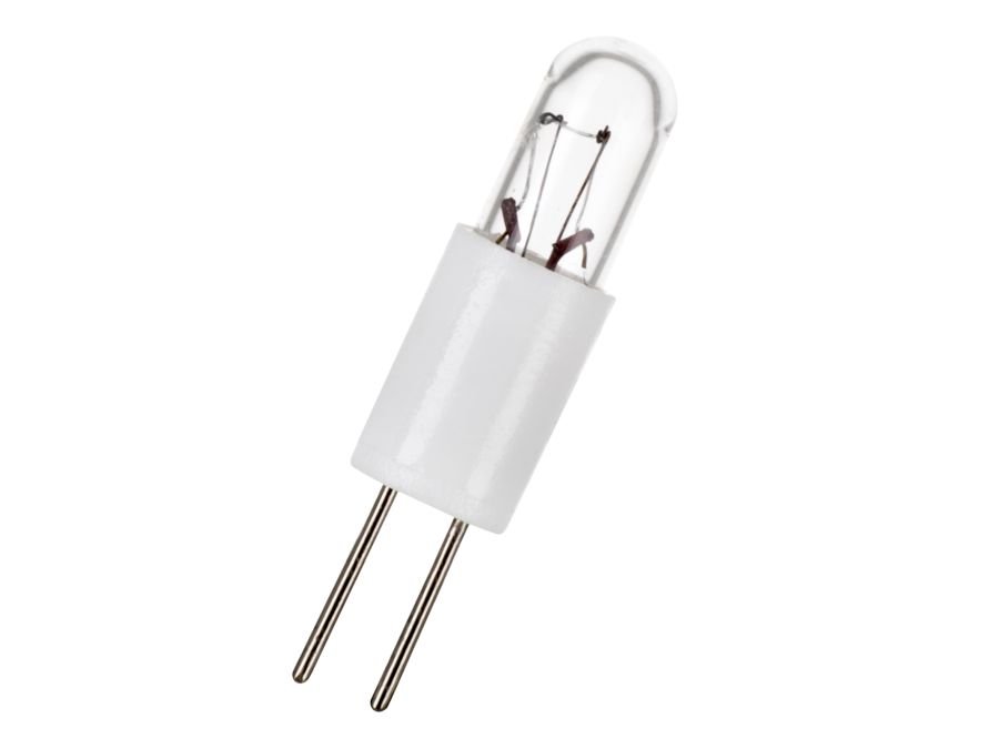 T1 miniature stiftpære - 12V/40mA/0.48W, 1/4 Bi-Pin (2.54mm)