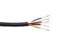 Multikabel - 5x0,05mm² trådet, Ø2,8mm, Sort (metervare)