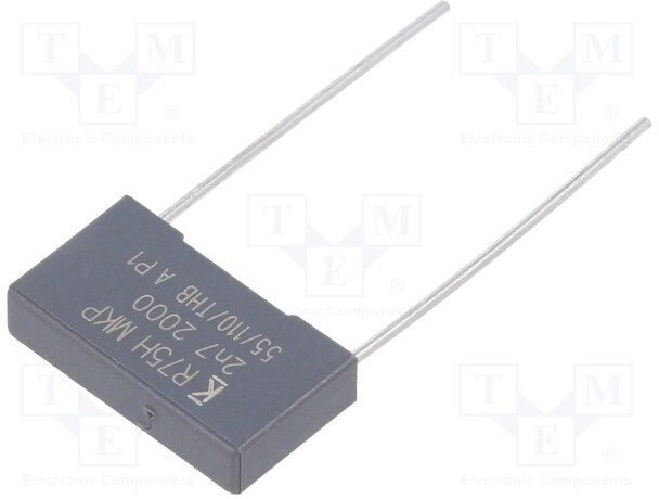 R75 polypropylen kondensator - 2,7nF 700VAC 15mm
