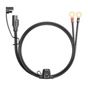 Ledning fra batteri til SAE stik - 10A med sikring (1,8m)