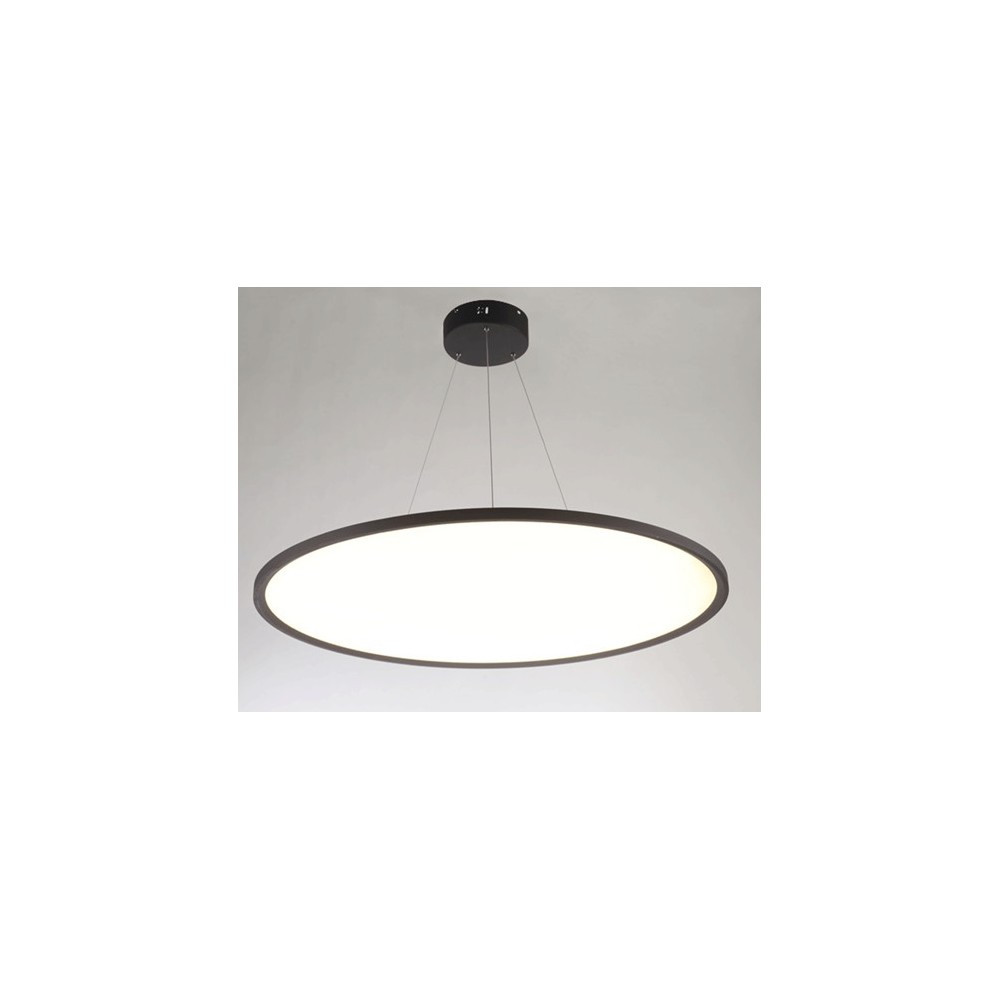 40W LED rundt panel, sort, Ø60 inkl. wireophæng - 4000lm, RA80