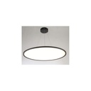 40W LED rundt panel, sort, Ø60 inkl. wireophæng - 4000lm, RA80
