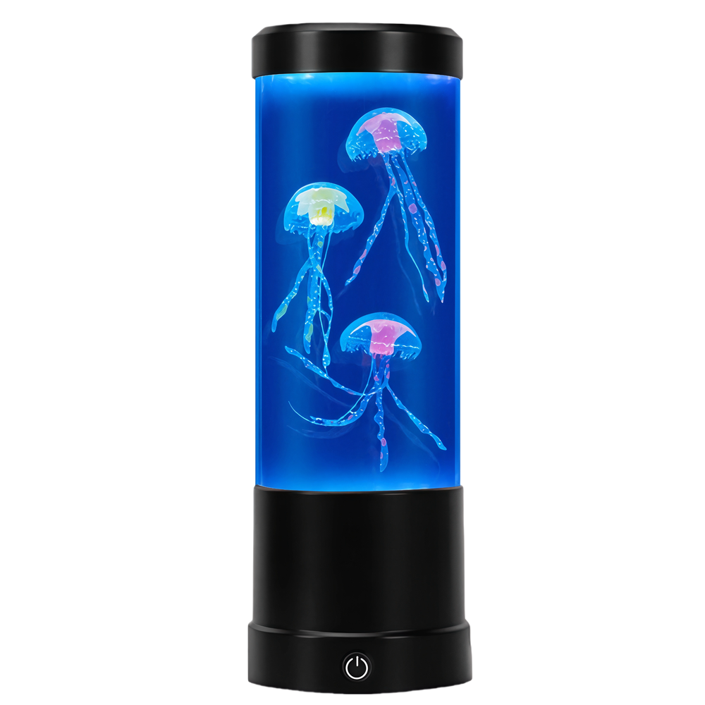 Jellyfish RGB lampe - 25cm høj, Ø9 cm, 2W effekt - perfekt til børn og barnlige sjæle