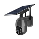 Trådløs HD Smart Solar Energi PTZ Kamera med Sensor i Sort til Hjemmet