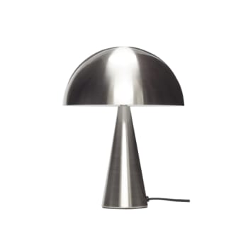 Hübsch mush bordlampe mini nikkel