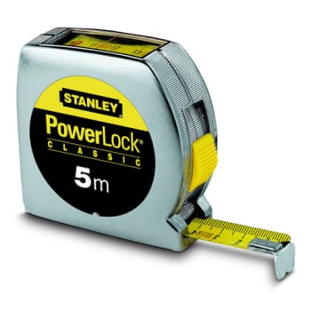 Båndmål 5m topaflæslig Stanley