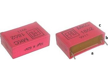 MKC polycarbonat kondensator - 470nF (0,47uF) 630V 27,5mm