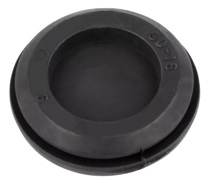 TPE kabelgennemføring - Ø29mm indv. diameter, Sort (M37 hul)