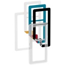 LK Fuga ramme CHOICE 68 2½m - transparent