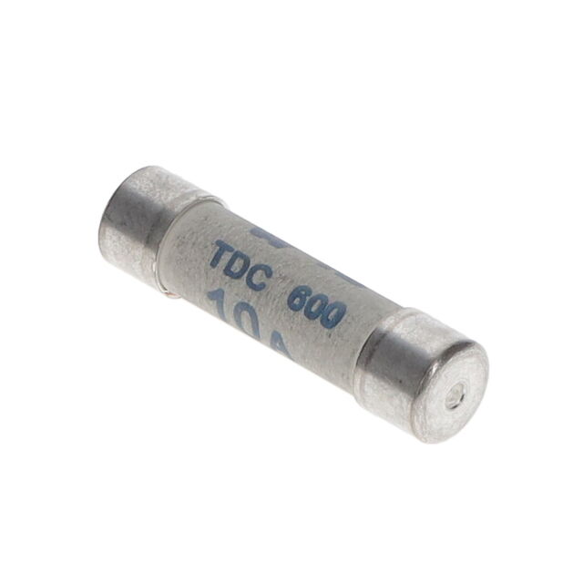 Finsikring - 10A, Flink, 600VAC, 8AG (Ø6,3x25,4mm)