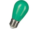 ST45 LED partypære - 230Vac 1W, E27 sokkel, GRØN