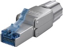 RJ45 modularstik m. trækaflastning - CAT6a STP (værktøjsfri)