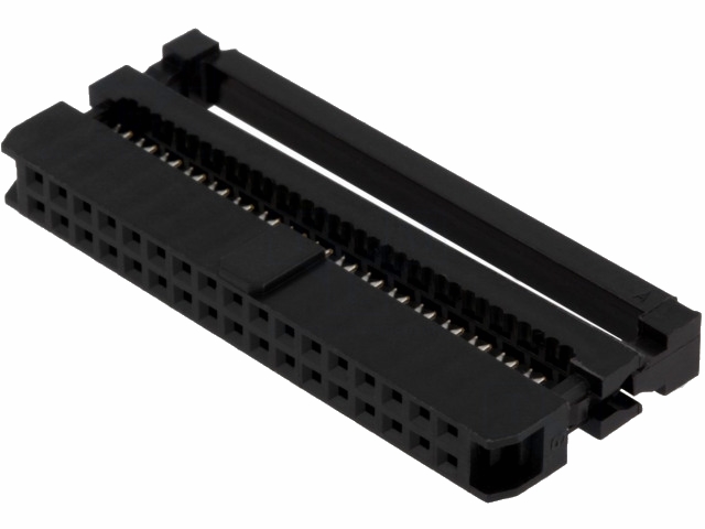 IDC fladkabelstik - 34pol hun (2mm)
