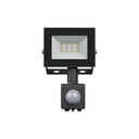 Noctis Lux lyskaster 10W Varm hvid IP44 sort med PIR sensor - 230V, 750lm, 94x150x53mm