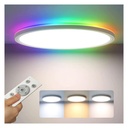 CCT loftlampe med RGBIC backlight - Ø30cm, 39W, Tuya, inkl. fjernbetjening - 230V, 2800lm