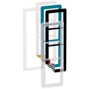 LK Fuga ramme CHOICE 68 3½m - transparent