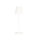 Opladelig LED mini bordlampe - Hvid, 24cm, touch dæmpbar, IP54