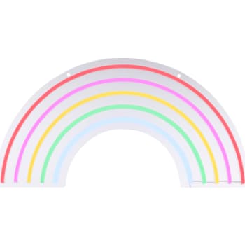 Rainbow neon skilt i acryl med led lyskilde og usb ladekabel
