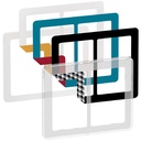 LK Fuga ramme CHOICE 68 2x1½m - transparent