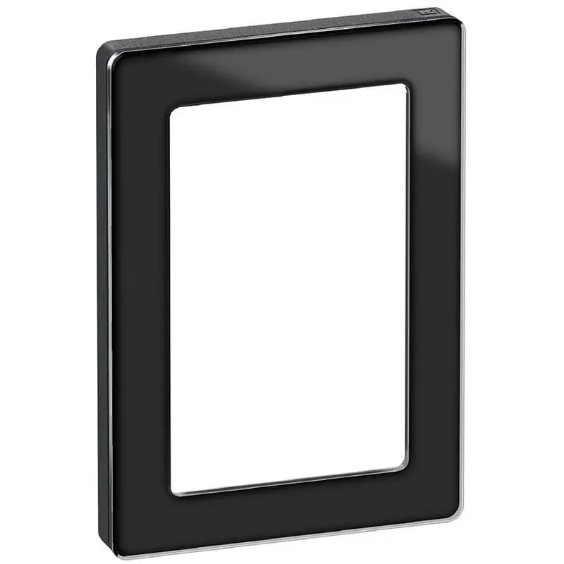 LK Fuga ramme PURE 66 glas 1½m - sort