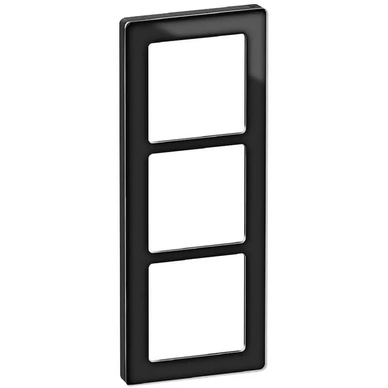 LK Fuga ramme PURE 66 glas 3x1m - sort