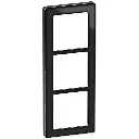 LK Fuga ramme PURE 66 glas 3x1m - sort
