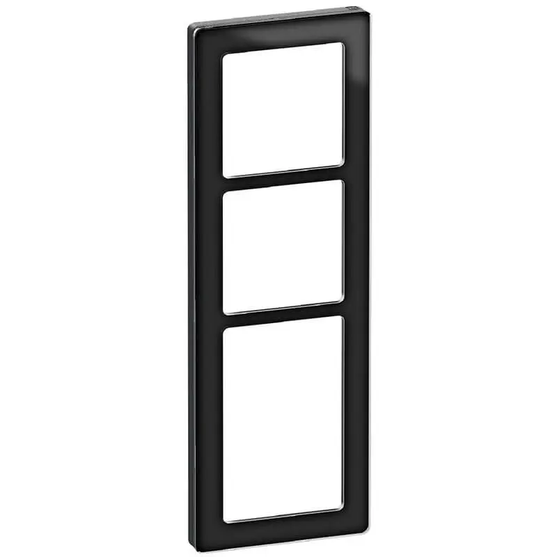LK Fuga ramme PURE 66 glas 3½m - sort