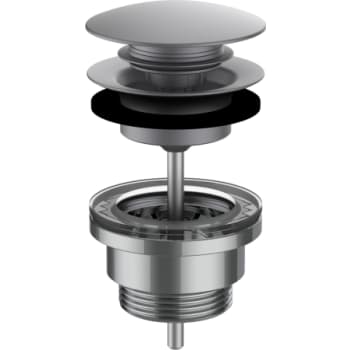 LAUFEN bundventil, 1 1/4" x 63 mm, børstet stål PVD