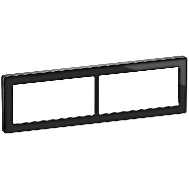 LK Fuga ramme PURE 66 glas 2x2m vandret - sort