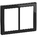 LK Fuga ramme PURE 66 glas 2x1½m - sort