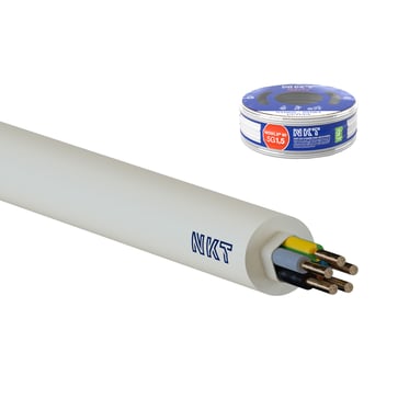 Installationskabel NOIKLX 90° Dca 5G1,5 Lysegrå Rg100, Kampagnepakke 3033800012